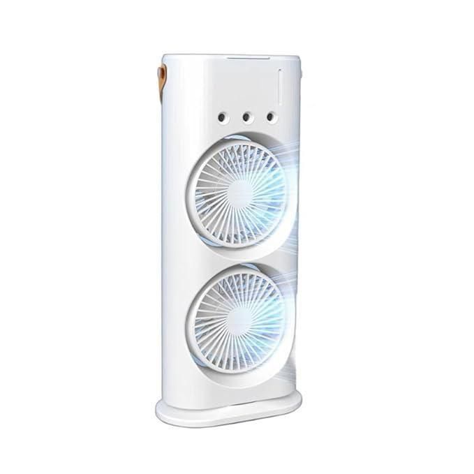 Stay cool and refreshed anywhere with the Double-Ended Spray Fan – dual mist, double breeze, ultimate comfort!
